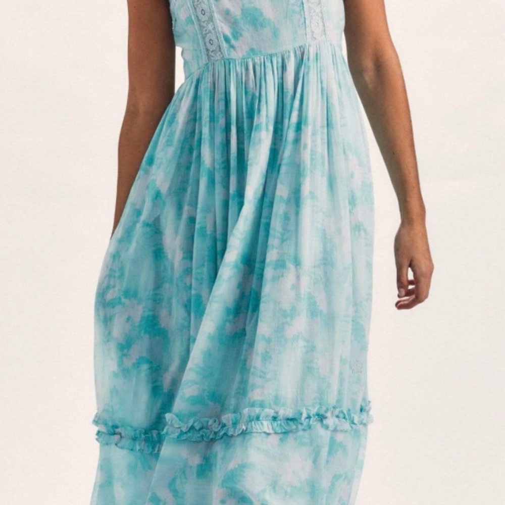 LoveShackFancy Ayala Hand dyed Midi Dress